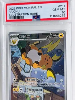 Pokémon TCG Raichu Scarlet & Violet - Paldea Evolved 211/193 GM MINT PSA 10 - Image 5