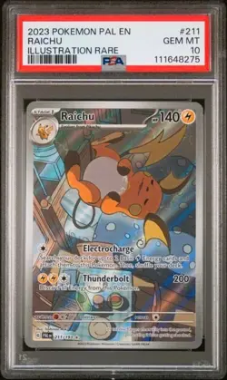 Pokémon TCG Raichu Scarlet & Violet - Paldea Evolved 211/193 GM MINT PSA 10 - Image 7