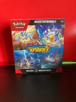 Pokemon Surging Sparks SV08 Booster Bundle TCG 6 packs New Sealed - Image 1