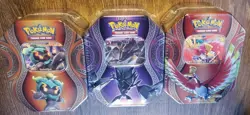 3 Tin Set Necrozma, Ho-Oh, Marshadow GX Mysterious Powers Sealed Pokemon TCG - Image 2