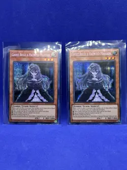 YuGiOh! Ghost Belle & Haunted Mansion MP22-EN258 Prismatic Secret Rare 1st Ed X2 - Image 1