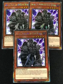 Yugioh Silva, Warlord of Dark World RA03-EN158 1ST Platinum Secret X3 (NM) - Image 1