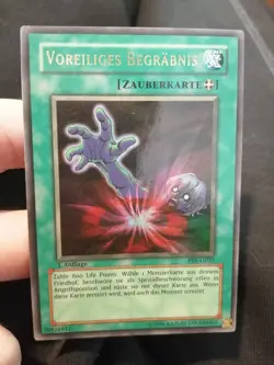 Yugioh Quick Burial PSV-G037 Ultra Rare 1st Edition Premature Burial - Image 1