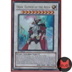 Yugioh Odin, Father of the Aesir STOR-EN040 Ultra Rare 1st Edition LP - Image 1