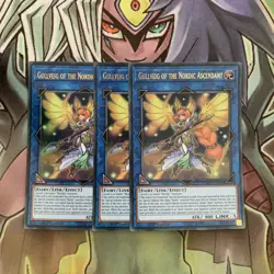 LEHD-ENB00 x3 Gullveig of the Nordic Ascendant Ultra Excellent Condition Yugioh - Image 3