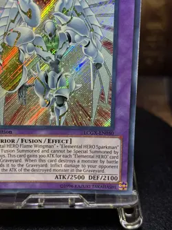 Yugioh! Elemental HERO Shining Flare Wingman Secret Rare 1st LGGX-EN050 NM - Image 10