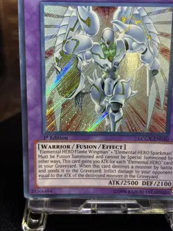 Yugioh! Elemental HERO Shining Flare Wingman Secret Rare 1st LGGX-EN050 NM - Image 11