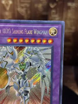 Yugioh! Elemental HERO Shining Flare Wingman Secret Rare 1st LGGX-EN050 NM - Image 3