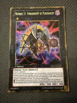 Number 31: Embodiment of Punishment PGLD-EN024 1st Edition Yu-Gi-Oh! - Image 1