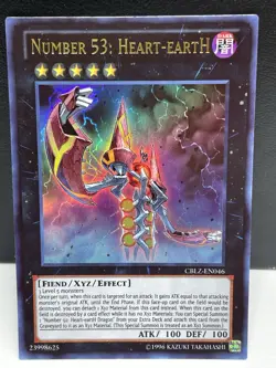 Number 53: Heart-eartH CBLZ-EN046 YuGiOh Cosmo Blazer NM Ultra Rare Unlimited - Image 12