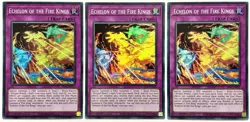 3 x SR14-EN033 Echelon of the Fire Kings - Super Rare 1st Ed Near Mint YuGiOh - Image 1