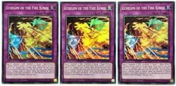 3 x SR14-EN033 Echelon of the Fire Kings - Super Rare 1st Ed Near Mint YuGiOh - Image 4