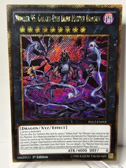 Yugioh Number 95: Galaxy-Eyes Dark Matter Dragon - PGL2-EN015 1st Edition - Image 1