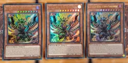 3 x Sacred Fire King Garunix SR14-EN001 Ultra Rare Card 1st Ed Yu-Gi-Oh! TCG - Image 2