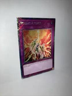Yugioh Icarus Attack RA03-EN165 Platinum Secret Rare 1st Edition NM - Image 1
