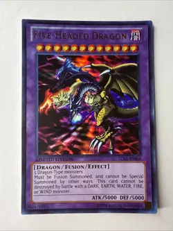 🔥 Yugioh! Five-Headed Dragon LC03-EN004 Limited Edition ULTRA RARE HOLOFOIL NM - Image 1