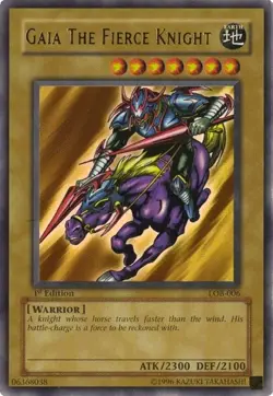 Gaia The Fierce Knight LOB-006 - Ultra Rare - Near Mint Unlimited YuGiOh! TCG - Image 3