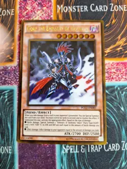 Yu-Gi-Oh! Gorz the Emissary of Darkness PGL2-EN081 Gold Rare 1st Edition NM - Image 5