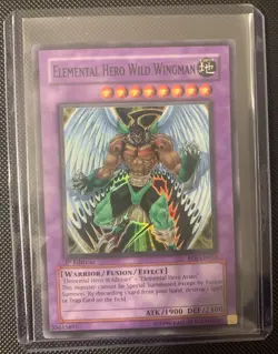 Yugioh Elemental Hero Wild Wingman - EOJ-EN035 - Super Rare - 1st Edition - Image 1