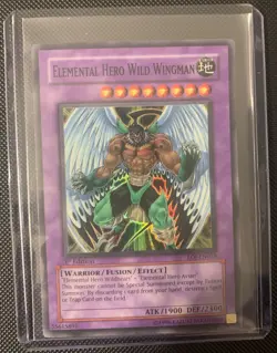 Yugioh Elemental Hero Wild Wingman - EOJ-EN035 - Super Rare - 1st Edition - Image 3