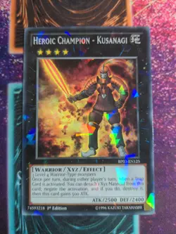 Yu-Gi-Oh! Heroic Champion - Kusanagi BP03-EN125 1st Edition Shatterfoil Rare NM - Image 1
