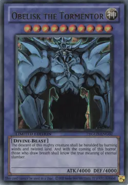 Yugioh Obelisk the Tormentor YGLD-ENG02 Ultra Rare LP - Image 3