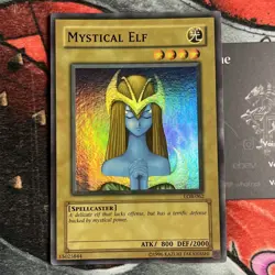 🔥Faded Mystical Elf LOB-062 Super Rare LP YuGiOh Legendary Deck Rare🔥 - Image 1