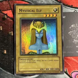 🔥Faded Mystical Elf LOB-062 Super Rare LP YuGiOh Legendary Deck Rare🔥 - Image 7