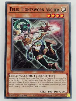 ㊙️ Yu Gi Oh - BLC1-EN061 Felis, Lightsworn Archer - Common/Short Run - Image 3