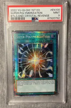 Super Polymerization 1st Ed BACH-EN100 Starlight Yugioh PSA 9 - Image 1
