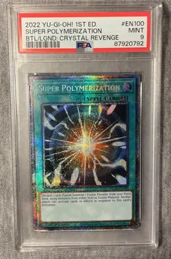 Super Polymerization 1st Ed BACH-EN100 Starlight Yugioh PSA 9 - Image 3