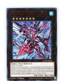 Yu-Gi-Oh Full Armored Dark Knight Lancer AGOV-EN041 1st Edition Ultra Rare NM - Image 1