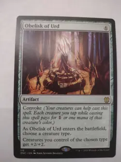 MTG Obelisk of Urd Zendikar Rising Commander 115 Regular Rare - Image 1