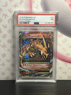 Pokemon PSA 7 M Charizard EX 13/108 Evolutions Holo  Rare Card Nintendo 2016 - Image 1
