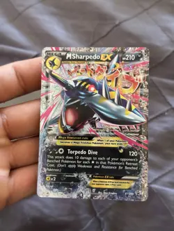 Pokemon TCG English Card XY Promo M Sharpedo EX XY200 Holo Standard Size NM - Image 1