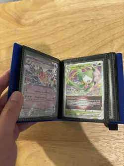 CARDGUARD Mini Binder With Pokemon Card Lot Of 40 (ex, V Star, Full Art, etc.) - Image 10