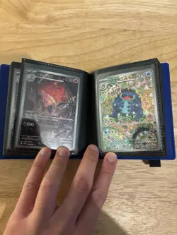 CARDGUARD Mini Binder With Pokemon Card Lot Of 40 (ex, V Star, Full Art, etc.) - Image 13
