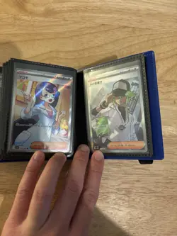 CARDGUARD Mini Binder With Pokemon Card Lot Of 40 (ex, V Star, Full Art, etc.) - Image 20