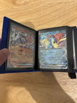 CARDGUARD Mini Binder With Pokemon Card Lot Of 40 (ex, V Star, Full Art, etc.) - Image 4
