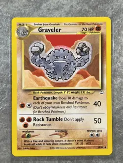 Graveler 30/64 Pokemon TCG Neo Revelation Vintage WOTC Card Regular (Light Play) - Image 1