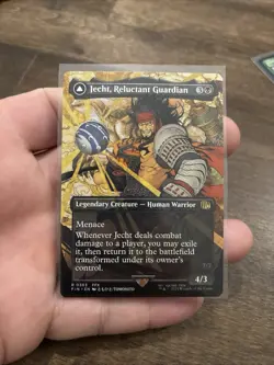 Jecht, Reluctant Guardian (Borderless) FINAL FANTASY MTG Reversible - Image 1