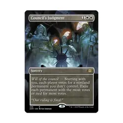 WOTC MtG Double Masters Council's Judgment (Borderless) (R) NM - Image 1