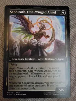Magic the Gathering MTG Final Fantasy - Sephiroth, Fabled SOLDIER NON FOIL #0115 - Image 2