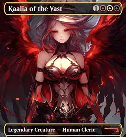 Kaalia of the Vast RETIRED Anime Waifu Style Card For EDH and Playtest - Image 1