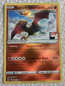 Radiant Charizard 020/159 Prize Pack Series Card Radiant Rare Pack Fresh Mint - Image 1