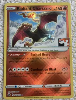 Radiant Charizard 020/159 Prize Pack Series Card Radiant Rare Pack Fresh Mint - Image 2