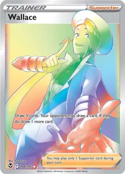 Wallace (Secret) 208/195 Swsh12: Sword & Shield - Silver Tempest Holo - Image 1