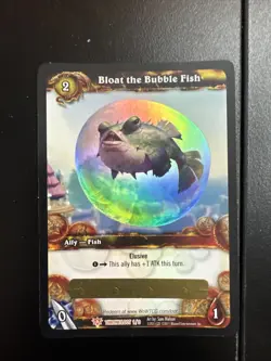 Bloat the Bubble Fish - Unscratched WoW TCG Loot Card - Image 1