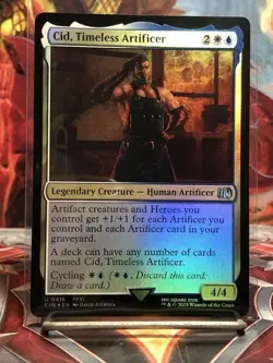 Cid, Timeless Artificer (0416) (Foil) Final Fantasy MTG - Image 1