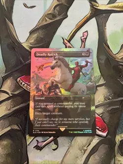 MTG: Deadly Rollick (1754) Secret Lair Drop Borderless Foil NM PR0XY - Image 1